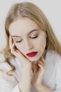 a girl with white and fair looking younger skin